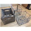 Image 1 : Set of 3 Antique Milk Crates