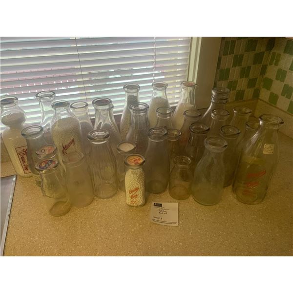 Collection of 30 Antique Ontario Milk Bottles