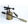 Image 1 : VINTAGE BRASS BLOW TORCH W/ WOODEN HANDLE