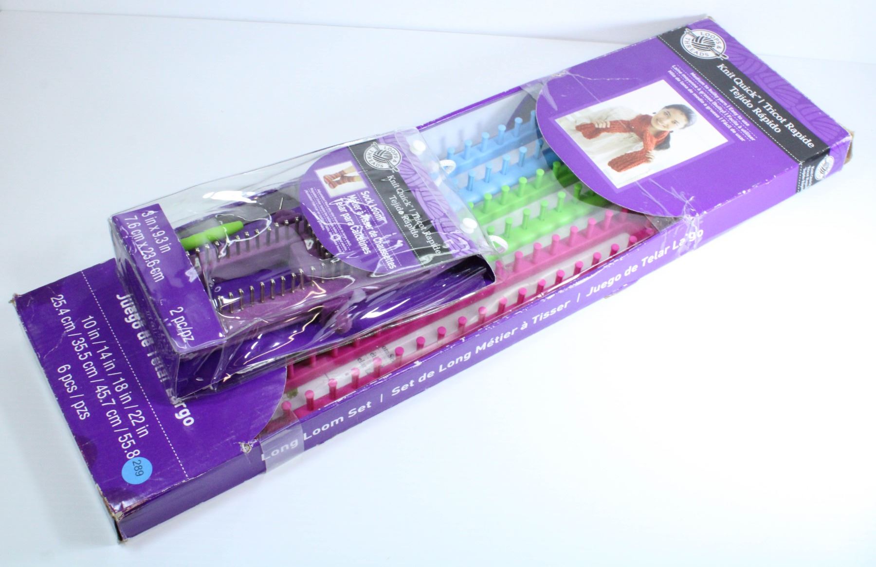 Loops And Threads Knit Quick Long Loom Set