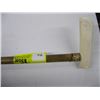 Image 2 : 85cm CANE WITH IVORY HANDLE, WOODEN SHAFT, MISSING TIP
