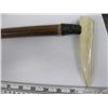 Image 2 : IVORY HANDLED CANE WITH WOODEN SHAFT 88cm