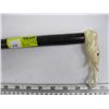 Image 2 : IVORY HANDLED ELEPHANT CARVED CANE WITH HEAVY DARK WOOD SHAFT & IVORY TIP, 92cm