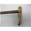 Image 2 : BONE/IVORY? CANE WITH SILVER TIP WOODEN SHAFT CANE, 89cm