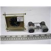 Image 1 : PAIR OF OPERA GLASSES & A SMALL WIND UP CLOCK
