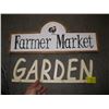 Image 1 : FARM MARKET & GARDEN SIGN