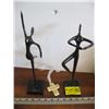 Image 1 : PAIR OF METAL FIGURINES