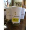 Image 1 : 3 FULL FLAME WAX PILLAR CANDLES