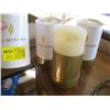 Image 2 : 3 FULL FLAME WAX PILLAR CANDLES