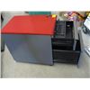 Image 2 : 2 DRAWER PADDED TOP FILE CABINET WITH KEYS