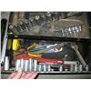 Image 2 : TOOLBOX WITH ASST. SOCKETS, PIPE WRENCH, ETC.