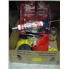 Image 1 : MISC. 4 1/2" CUTOFF DISCS, MOUSETRAPS, CAULKING GUN, ETC.