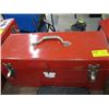 Image 1 : RED TOOLBOX WITH ASST. WRENCHES