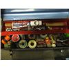 Image 2 : BEACH TOOLBOX WITH ASST. PLUMBING FITTINGS, SOLDER, ETC.