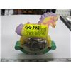 Image 1 : SMALL PIGGYBANK ROCKING HORSE WITH $2 BILL & CHANGE