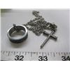 Image 3 : 3 KNIVES, RING, CROSS CHAIN & PENDANT & LIGHTER