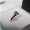 Image 2 : LADIES 10KT RING WITH SMALL DIAMONDS, SIZE 6.5