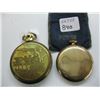 Image 2 : 2 POCKET WATCHES, WALTRHOM & GOLD CASED, BOTH MISSING FRONT GLASS