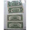 Image 2 : 2 AMERICAN $5 BILLS & 2 AMERICAN $2 BILLS