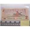 Image 2 : UNCIRCULATED RARE $2 CANADIAN BILL WITH 5900000 SERIAL #