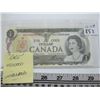 Image 1 : RARE UNCIRCULATED CANADIAN $1 BILL WITH 4500000 SERIAL #