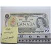 Image 1 : RARE CANADIAN $1 BILL UNCIRCULATED WITH 9999998 SERIAL #