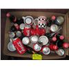 Image 2 : ASST. COKE COLLECTABLES, TINS, BOTTLES, STUFFED ANIMAL, ETC.