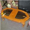 Image 1 : COFFEE TABLE WITH BALL & CLAW FEET & GLASS INSERTS