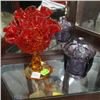 Image 1 : 2 PIECES OF FENTON GLASSWARE