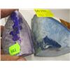 Image 2 : 2 CUT & POLISHED STONES