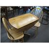 Image 2 : DROP LEAF DINETTE TABLE & 2 CHAIRS