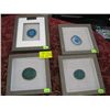 Image 1 : 4 FRAMED POLISHED STONES