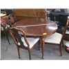 Image 1 : DINING TABLE WITH 4 UPHOLSTERED SEAT CHAIRS