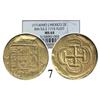 Image 1 : Mexico City, Mexico, cob 2 escudos, (1714)J, encapsulated NGC MS-64.