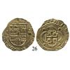 Image 1 : Seville, Spain, cob 4 escudos, Philip II, assayer Gothic P to left.