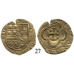 Seville, Spain, cob 4 escudos, 1597/6B.