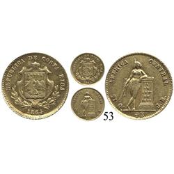 Costa Rica, ½ escudo, 1864JB.