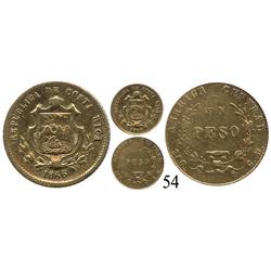 Costa Rica, un peso, 1866.