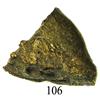 Image 1 : Pie-shaped cut of a small gold disk, from the Espadarte (1558).