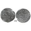 Image 1 : Mexico City, Mexico, cob 8 reales, Philip II or III, oM(F) to left, 8-oD, rare dual assayer.