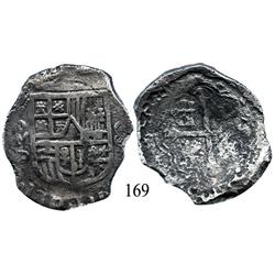 Mexico City, Mexico, cob 8 reales, Philip III, oMD, Grade 2 (estimated).