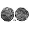 Image 1 : Potosí, Bolivia, cob 8 reales, (161)8, assayer not visible, Grade 2.