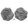 Image 1 : Cartagena, Colombia, cob 8 reales, Philip IV, RN to left, A to right (1622), very rare.