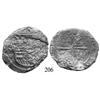 Image 1 : Mexico City, Mexico, cob 8 reales, Philip III, oMF, corroded.