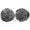 Image 1 : Potosí, Bolivia, cob 8 reales, (1)649Z, no countermark (rare).