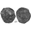 Image 1 : Potosí, Bolivia, cob 8 reales, 1652E transitional Type VII/A.