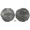 Image 1 : Potosí, Bolivia, cob 8 reales Royal, 1653E.