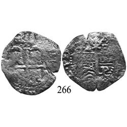 Potosí, Bolivia, cob 4 reales, 1658E.