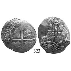 Potosí, Bolivia, cob 8 reales, 1679V.