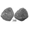 Image 1 : Potosí, Bolivia, cob 2 reales, 1664E.